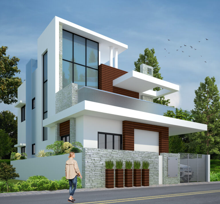 3D Front Elevation Design