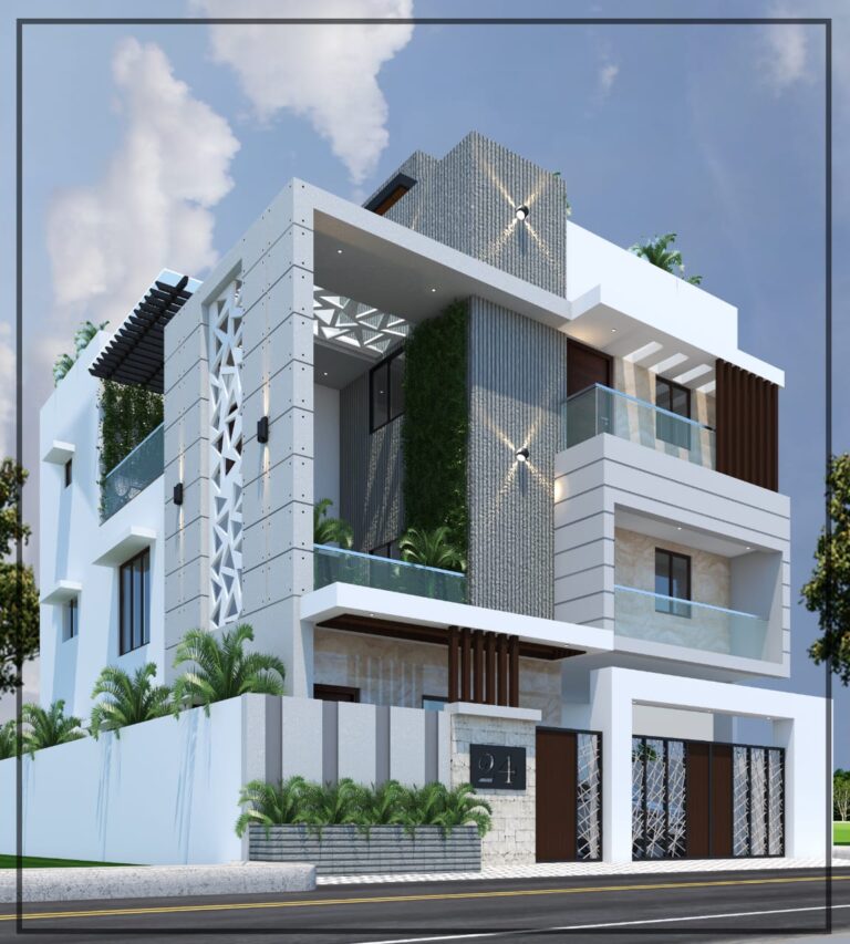 3D Front Elevation Design