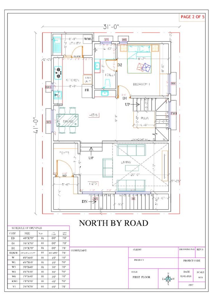 2D floor Plan