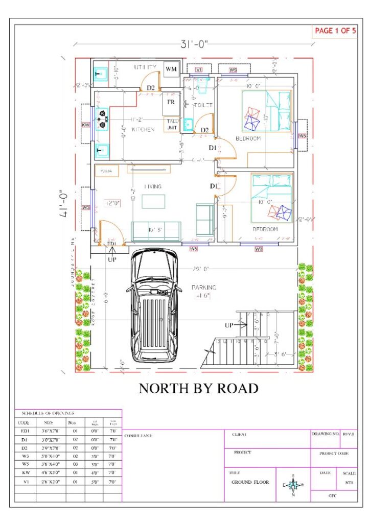 2D floor Plan
