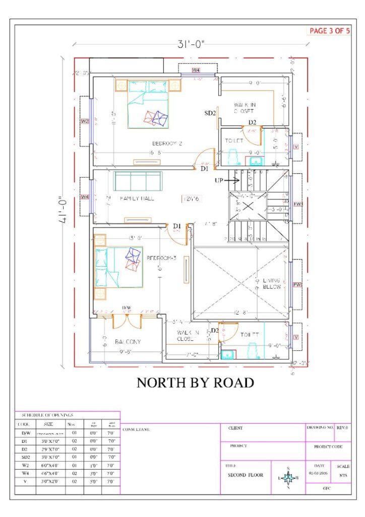 2D floor Plan