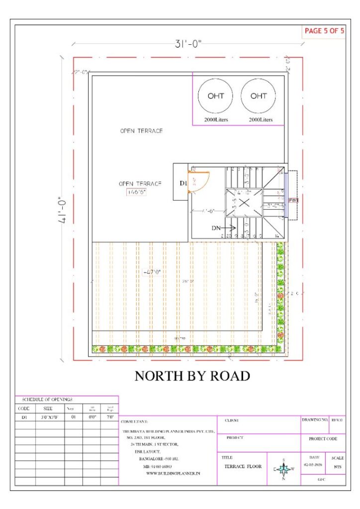 2D floor Plan