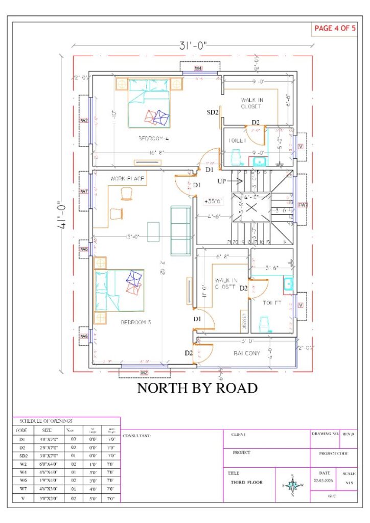 2D floor Plan